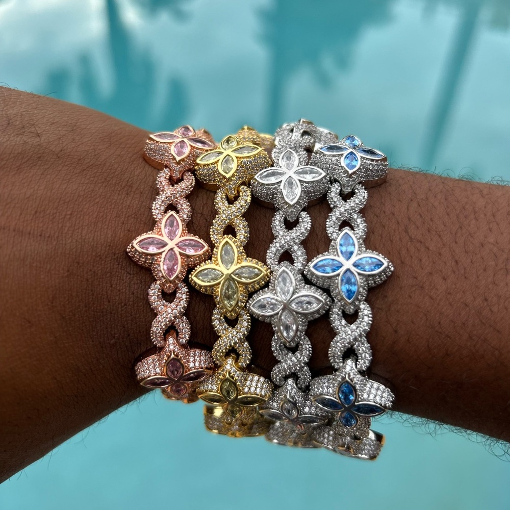Elegant Multi-Color Gemstone Bracelets